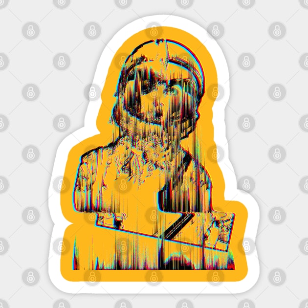 Glitch Aesthetic #2 Spacegirl Astronaut ∆∆∆ Sticker by DankFutura